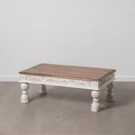 Mesa de Centro Blanco Natural 120 x 70 x 45 cm