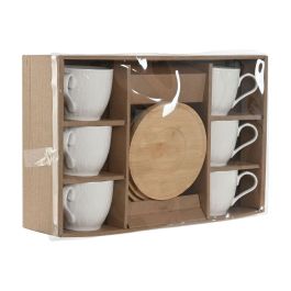 Cafe Basicos DKD Home Decor Blanco Natural 8 x 7 x 11 cm Set de 6