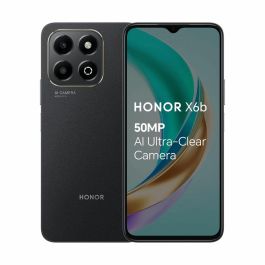 Honor X6b Smartphone 6.56" Android 14, 4GB RAM, 128GB Almacenamiento, Cámara 50MP, Batería 5200mAh, Negro