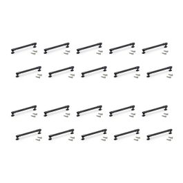 Emuca Lote de 20 tiradores para mueble Suez, L184mm, intereje 160mm, Aluminio, Pintado negro Precio: 135.49999991. SKU: B1JKSA8B78