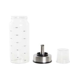 DKD Home Decor Aceitera Vinagrera Básicos de Borosilicato e Inox Transparente 200 ml 6x16.5x6 cm