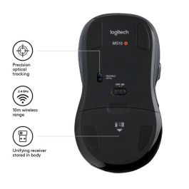 Logitech Wireless Mouse M510, RF Wireless, Alkaline, Black Logitech Wireless Mouse M510, RF Wireless, Alkaline, Black