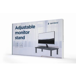 GEMBIRD MS-TABLE-01 Soporte para Monitor Escritorio Negro Ajustable en Altura de Acero para Laptop Precio: 13.50000025. SKU: S5622554