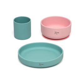 Set Vajilla 3 Piezas Silicona Rosa Y Verde 2 Surtidos Set Vajilla 3 Piezas Silicona Rosa Y Verde 2 Surtidos