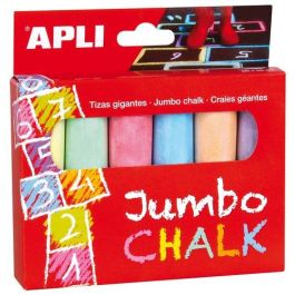 Apli Tizas Gigantes Jumbo Blanco Ø25x105 mm - Caja de 6 Unidades Precio: 1.49999949. SKU: B17AXCZRNP