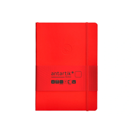 Antartik Cuaderno A5 Tapa Blanda Hojas Lisas Rojo 80 Hojas 80 gr FSC