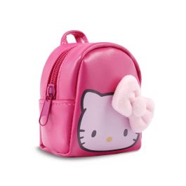 Hello Kitty Llavero Mini Mochila Hello Kitty and Friends, Monedero con Lazo 3D y Cremallera para Monedas/Joyas