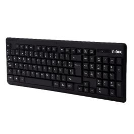 Nilox NXKMWE0001 Kit Teclado + Ratón Inalámbrico 2.4GHz USB Teclado Español completo Ratón Óptico 1000DPI Negro