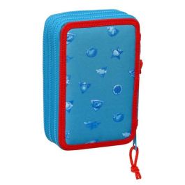 Plumier Triple SuperThings Rescue force 12.5 x 19.5 x 5.5 cm Azul (36 Piezas)