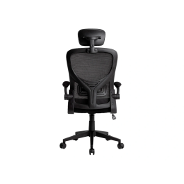 Q-connect Silla Ergonómica Pal Ermo Malla, Base Nylon, Ruedas Premium Color Negro - Máx 1300, Anc 610, Prof 600