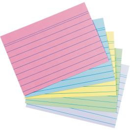 Herlitz Karteikarte A6 rayado Multicolor 180g/m² - 200 tarjetas de índice