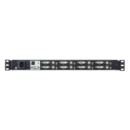 Aten CL6708MW Single Rail KVM Switch LCD DVI 8 Puertos Full HD 1080p 17.3 pulgadas Integrado Teclado Touchpad hasta 64 PCs