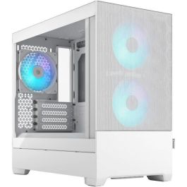 Fractal Design FD-C-POR1M-01 Pop Mini Air Caja de PC Blanca Micro ATX, Mini-ITX, con Ventana Lateral, Control RGB, 2x120mm Frontales