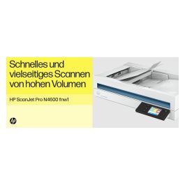 HP Scanjet Pro N4600 fnw1 Escáner ADF con USB, LAN y WLAN, 40 ppm, 80 ipm