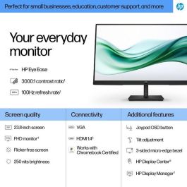 HP 324pv Monitor FHD 23.8" VA Negro con Pantalla Antirreflectante y Tecnología Low Blue Light
