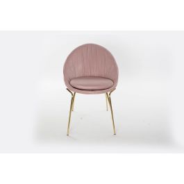 DKD Home Decor Silla Glam Rosa 60 x 85 x 60 cm