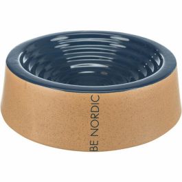 Comedero para Perro Trixie BE NORDIC Beige Azul oscuro Ø 25 cm 800 ml