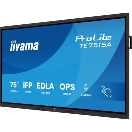 iiyama Pantalla Interactiva 75" UHD 4K Android TE7515A-B1AG con 16GB/128GB, Wifi 6, HDMI, USB-C, IPS, Antiglare, Media Play