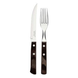 Tramontina Juego para asado 12 piezas, acero inoxidable, mangos castaño polywood Precio: 26.8899994. SKU: S7919528