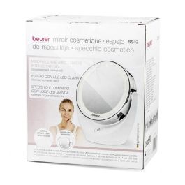 Beurer BS-49 Espejo Cosmético con Luz LED, 12 Luces, 5 Aumentos, Portátil