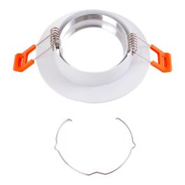 Pack 8 Aro Foco Downlight Basculante Circular Aluminio Blanco 93Mm Pack 8 Aro Foco Downlight Basculante Circular Aluminio Blanco 93Mm