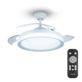 Ventilador de techo de led modelo bliss. color blanco. potencia: 28+35 W aspas: ø106cm con mando a distancia philips Precio: 222.50000058. SKU: B12HHPPGKZ