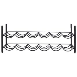 Day Botellero para 12 Botellas Alambre Negro Guardar y Presentar Vinos