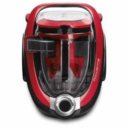 ROWENTA RO7649EA Aspirador sin bolsa Silence Force Cyclonic Parquet - 2,5 L- 65 dB Silent - Rojo y gris