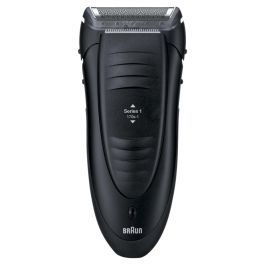 Braun Series 1 170 - Máquina de afeitar de láminas eléctrica, negro, lavable, a prueba de agua, con recortadora de precisión