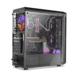 Nox NXHUMMERTGM Caja Gaming Semitorre Hummer TGM ARGB Rainbow con Paneles de Cristal Templado y 4 Ventiladores Pre-instalados ATX