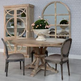 Mesa Comedor Redonda Blanco Decapé 150 X 150 X 76 cm