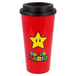 Vaso de cafe doble super mario 520 ml. Vaso de cafe doble super mario 520 ml.