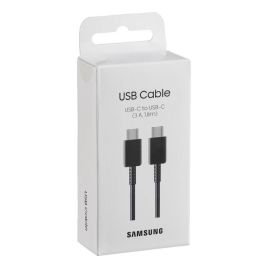 Samsung EP-DX310JBEGEU Cable USB-C a USB-C Carga Rápida 3A 1.8m Negro