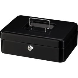 Burg Wachter Money 5025 Black Caja para Monedas con Apertura con Llave, Acero Negro