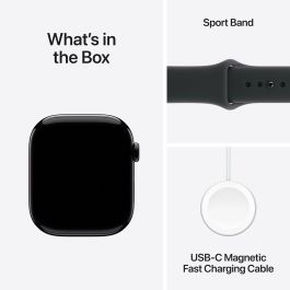Apple Watch S11 Cellular Aluminium 46mm Diamantschwarz con Sportarmband schwarz