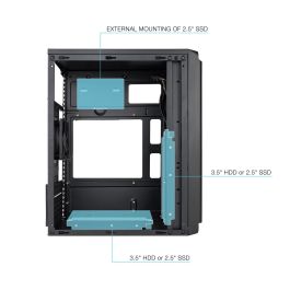 TooQ TQC-4702U3C-B carcasa de ordenador Mini Tower Negro TooQ TQC-4702U3C-B carcasa de ordenador Mini Tower Negro
