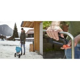 Gardena Esparcidor sobre Ruedas XL para Superficies Grandes hasta 800m², Ancho de Esparcido 1.5-6m, Volumen 18L, Ajuste Ergonómico y Patentado de Dosis