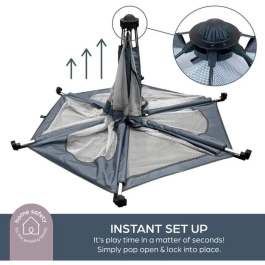 DREAMBABY Parque de Aventuras Pop-Up Tela con Bolsa de Transporte y Lonas Anti-UV, Ø 1,3 m H 1 m