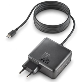 NGS GAN100W-C Cargador de Pared GaN USB-C 100W Automático para Portátil, Tablet y Smartphone, Voltaje 5-20V