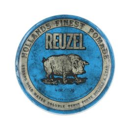 Reuzel Blue Pomade Strong Hold Water Soluble 113 gr - Acabado duradero y sin residuos