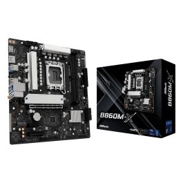 ASRock Placa Base B860M-X para Intel Core Ultra (Series 2), Socket LGA 1851, Chipset Intel B860, DDR5, M.2, SATA III, 2.5Gb Ethernet, Micro ATX Precio: 119.98999969. SKU: B19K9H4HC5