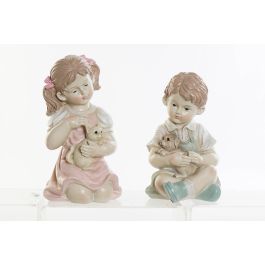 DKD Home Decor Figura Decorativa Shabby de Resina Niño Mascota Rosa Azul 16x26x14.5 cm, Pack de 2 Unidades Surtidas Precio: 18.01206. SKU: B1F2SJFYA9