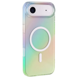 BBC Funda MagSafe Compatible con iPhone, Carcasa Semitransparente Iridiscente