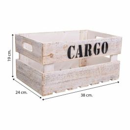 Cajas de almacenamiento Alexandra House Living CARGO Blanco Madera de abeto 24 x 19 x 38 cm 33 x 20 x 18 cm 28 x 15,5 x 17 cm 3