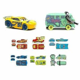 Mattel MATHTK45 Set de Minivehículos de Coches de Fundición a Presión que Brillan en la Oscuridad 1:55