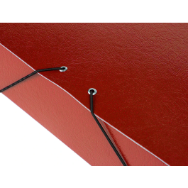 Liderpapel Carpeta proyectos folio lomo 70mm cartón gofrado roja 245 x 345 mm