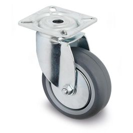 Tente Rueda Giratoria Agila Plástico Zincado Aro de Goma Ø75 mm Antihuella y Antihilo para Muebles Precio: 7.79000057. SKU: B15N5CV65D