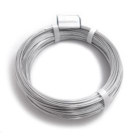 Alambre de Acero Zincado Calibre 2.20 mm (Nº14), Rollo de 50 Metros, Peso Aprox. 1500 g, Color Plateado Precio: 7.79000057. SKU: S7900062