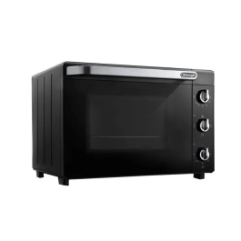Delonghi Horno Pequeño EO 40112.BK Negro con Ventilador 40L 2000W Puerta Doble Cristal