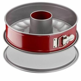 Molde de acero savarin TEFAL Delibake - Ø 25 cm - Rojo y gris - Con bisagra